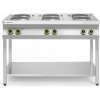 6-platňový elektrický sporák Kitchen Line na otvorenom podstavci, HENDI, Kitchen Line, 400V/15600W, 1200x700x(H)900mm