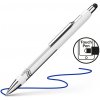 Pero guľôčkové Schneider Epsilon XB white-silver Touch - modrá náplň