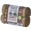 vrecia na odpad Lumax 30 litrov 50x60 cm 2x15 ks zaväzovacie hnedé HDPE 14 μm