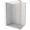 Mexen Kioto sprchová stena Walk-in 135 x 40 cm, transparentná, brúsená meď - 800-135-212-65-00-040