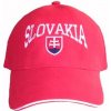 Šiltovka SLOVAKIA veľký nápis - bavlnená - červená