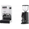 Gaggia New Classic EVO, white + Eureka Atom W 75, black