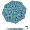 DOPPLER Fiber Flex Long AC Paisley blue - dámský holový vystřelovací deštník vícebarevný 740765PA02