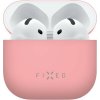 Ultratenké silikónové púzdro FIXED Silky pre Apple AirPods 4, ružové FIXSIL-1473-PI