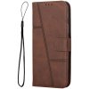 VSETKONAMOBIL 99630 STITCHED Peňaženkový kryt pre Motorola Moto G05 / Moto E15 tmavohnedý