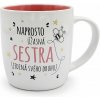 Nekupto Dárkový hrnek Naprosto úžasná sestra (C729000005)