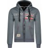 GEOGRAPHICAL NORWAY mikina pánská GISLAND MEN 100 XL tmavo šedá