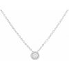 Eppi Strieborný náhrdelník s lab-grown diamantom Jyrki N44325