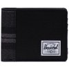 HERSCHEL peňaženka Roy RFID Black Grayscale Plaid 05679