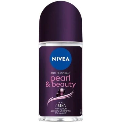 NIVEA Pearl & Beauty Black guľôčkový antiperspirant 50 ml, Pearl & Beauty