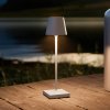 Sigor LED stolná lampa Nuindie pocket, sivá, IP54, stmievateľná - 4543801