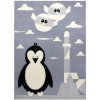 Najkoberce BCF FLASH Penguin 3997 - tučniak sivý 120x160 cm