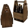 Drevený nosič, box na pivo hnedý
