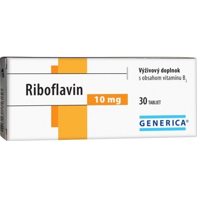 Generica Riboflavin 10 mg 30 tabliet