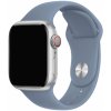 AppleKing silikónový remienok s kratšou a dlhšou prackou pre Apple Watch 42mm / 41mm / 40mm / 38mm - modrosivý - možnosť vrátiť tovar ZADARMO do 30tich dní