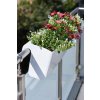 Balkónový hrantík BALKONA CLASSICO, plast, šírka 80 cm, biely lesk