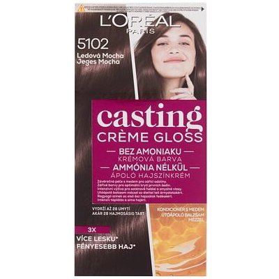 L'Oréal Paris Casting Creme Gloss barva na vlasy na barvené vlasy na všechny typy vlasů 48 ml odstín 5102 Iced Mocha pro ženy