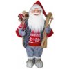 MagicHome Vianoce Dekorácia MagicHome Vianoce Santa stojaci s lyžami 60 cm