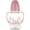 Canpol babies Fľaša úzkohrdlá s úchytmi Cute Animals 120 ml Zajac