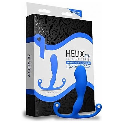 Aneros Helix Syn Trident - vibrátor na prostatu (modrý) -