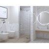 Sprchové dvere do niky Jungborn SETTE 90 cm farba rámu chróm dekor skla číre sklo