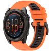 VSETKONAMOBIL 87883 SPORTY Vymeniteľný silikónový remienok Garmin Fenix 8 47mm oranžový