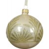 Vianočná ozdoba sklenená guľa Ø 8 cm 1 ks perleťová