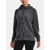 Under Armour Dámska mikina Rival Terry Taped FZ Hoodie Šedá SM
