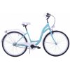 KOZBIKE Mestský bicykel K24 3 prevodový Modro biely 26
