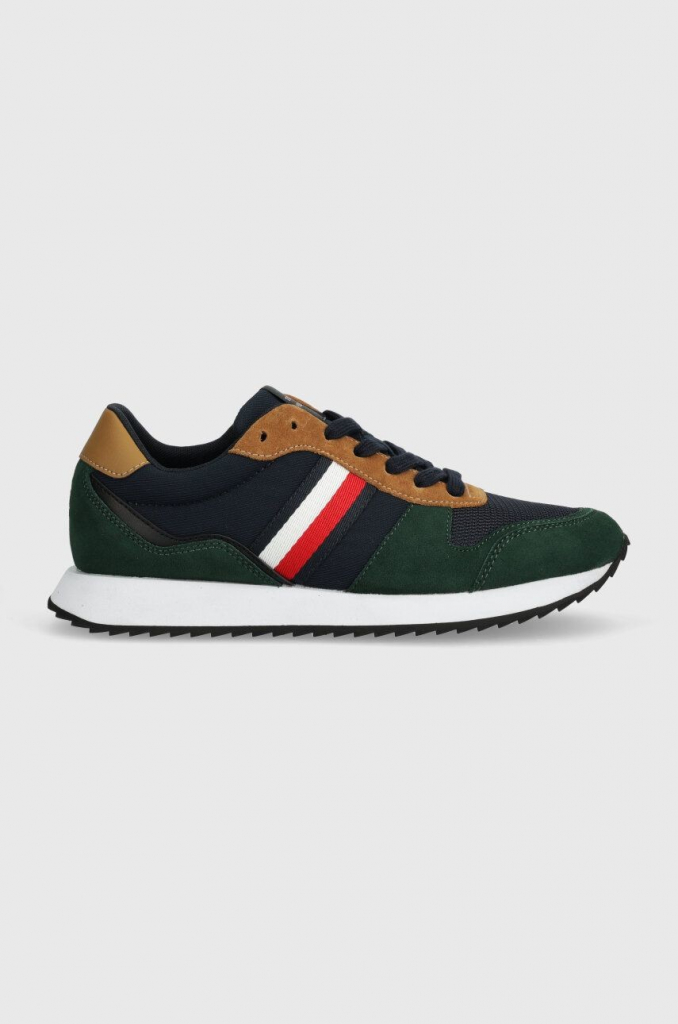 Tommy Hilfiger RUNNER EVO MIX ESS tmavomodrá FM0FM04886