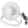 FANUS plastový stolový ventilátor s pripojením USB, biela