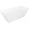 Mexen Velo Slim voľne stojaca vaňa 170 x 75 cm, biela, biely prepad - 52811707500-20