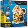 Wood Craft Junior: Tlapková patrola Veselé šteňatá drevené puzzle 50ks - Trefl