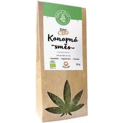 Zelená Země CBD Extra konopná směs čaj 4% 35 g