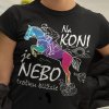 Tričko s potlačou Na koni je nebo bližšie Dámsky Čierna 3XL