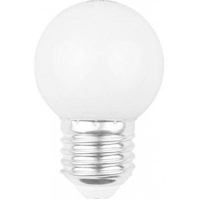 TelForceOne Forever Light sada 5ks LED žiaroviek E27, G45, 2W, biela