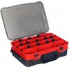 HELL-CAT Plastový kufrík TB Double Layer Red-Grey (39x28x13cm)