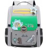 Školský batoh s motívom dinosaurov s hrudným pásom šedozelený 21L