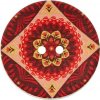 UNION KNOPF Kokosový gombík multicolor - veľká mandala VZOR: červený