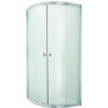 INVENA - Sprchovací kút štvrťkruh MARBELLA, profil: chróm, sklo frosted 80x80cm AK-46-181-O