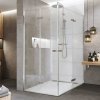 Mereo Sprchovací kút, Novea, obdĺžnik, zalamovací, 80x110 cm, chróm ALU, sklo Číre