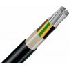 Kábel NAYY-J 4x25 mm² hliníkový, čierny PVC (metráž)