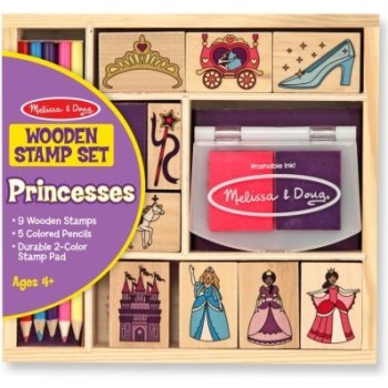 Melissa & Doug Detské pečiatky s farbičkami Princezné