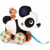 DJECO Billie panda a tiger: hračka na ťahanie drevená (Baby color)