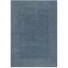 Tmavomodrý ručne tkaný vlnený koberec 160x230 cm Textured Wool Border – Flair Rugs