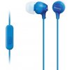 SONY sluchátka MDR-EX15AP, handsfree, modré