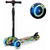 Trojkolka Ricokids Detská trojkolesová kolobežka Piko LED Graffiti žltá (P175815)