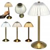 LED stolná lampa s klipom na čítanie, nastaviteľná, nočná, 3 farby svetla