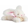 Plyšový zajačik Lapin Bonbon Doudou et Compagnie ružový 16 cm v darčekovom balení od 0 mes