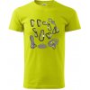 Horolezecké karabíny - Klasické pánske tričko vyššej gramáže - XL ( Limetková )